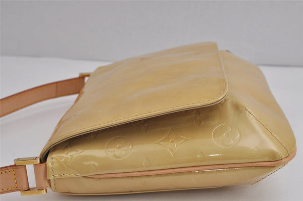 Auth Louis Vuitton Vernis Thompson Street Shoulder Bag Yellow M91008 LV 5376J