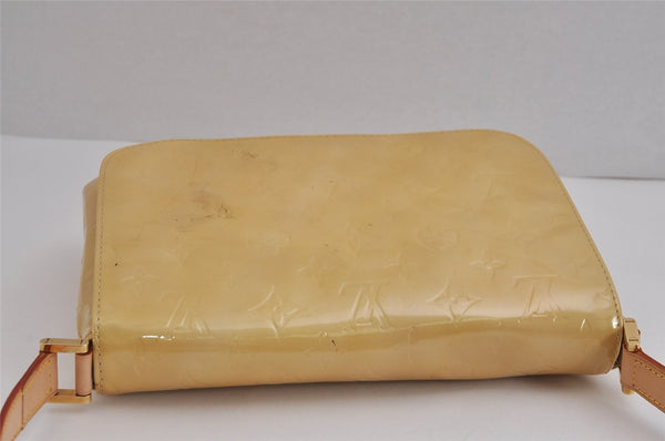 Auth Louis Vuitton Vernis Thompson Street Shoulder Bag Yellow M91008 LV 5376J