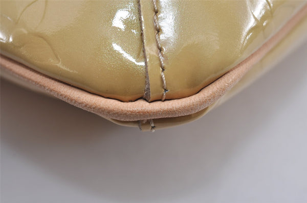 Auth Louis Vuitton Vernis Thompson Street Shoulder Bag Yellow M91008 LV 5376J