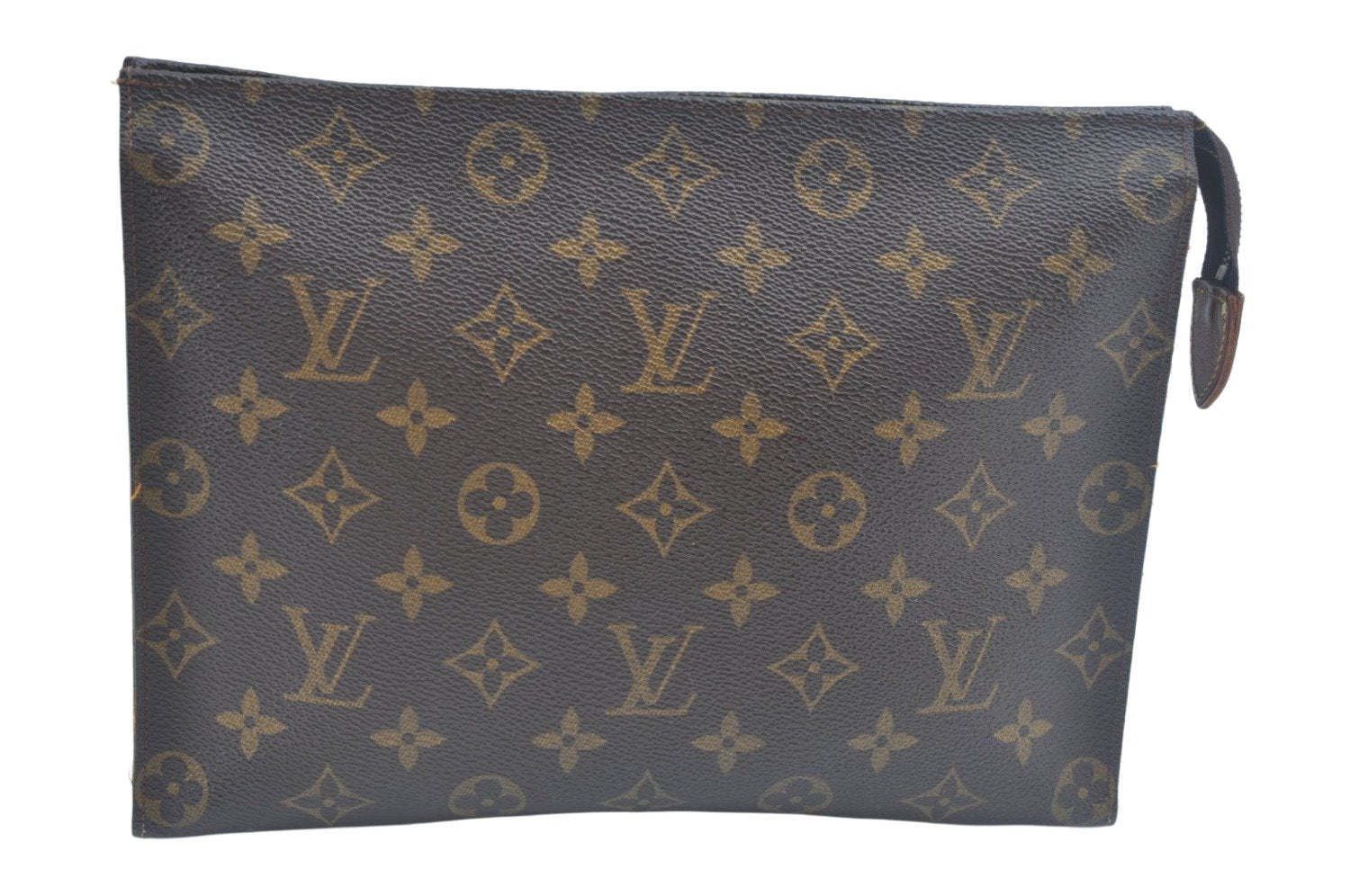 Auth Louis Vuitton Monogram Poche Toilette 26 Cosmetics Pouch Old Model LV 5377I
