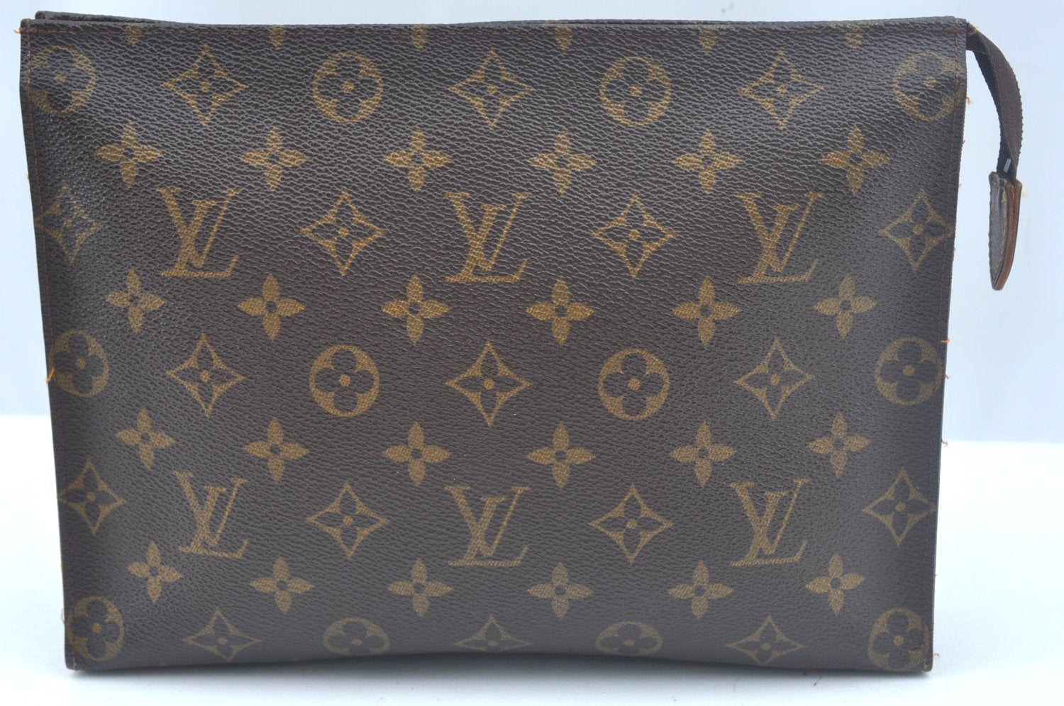 Auth Louis Vuitton Monogram Poche Toilette 26 Cosmetics Pouch Old Model LV 5377I