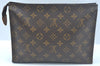 Auth Louis Vuitton Monogram Poche Toilette 26 Cosmetics Pouch Old Model LV 5377I