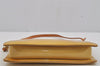 Authentic Louis Vuitton Vernis Lexington Hand Bag Pouch Yellow M91010 LV 5377J
