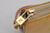 Authentic Louis Vuitton Vernis Lexington Hand Bag Pouch Yellow M91010 LV 5377J