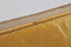 Authentic Louis Vuitton Vernis Lexington Hand Bag Pouch Yellow M91010 LV 5377J