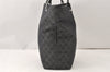 Authentic GUCCI Vintage Shoulder Tote Bag GG Canvas Leather 31243 Black 5378K
