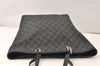 Authentic GUCCI Vintage Shoulder Tote Bag GG Canvas Leather 31243 Black 5378K