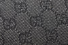 Authentic GUCCI Vintage Shoulder Tote Bag GG Canvas Leather 31243 Black 5378K