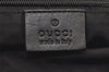 Authentic GUCCI Vintage Shoulder Tote Bag GG Canvas Leather 31243 Black 5378K