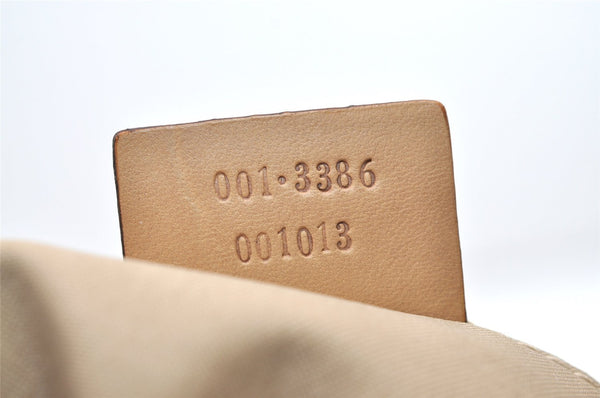 Authentic GUCCI Shoulder Hand Bag Purse GG Canvas Leather 0013386 Pink 5379I