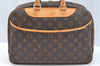 Authentic Louis Vuitton Monogram Deauville Hand Bag M47270 LV 5380H