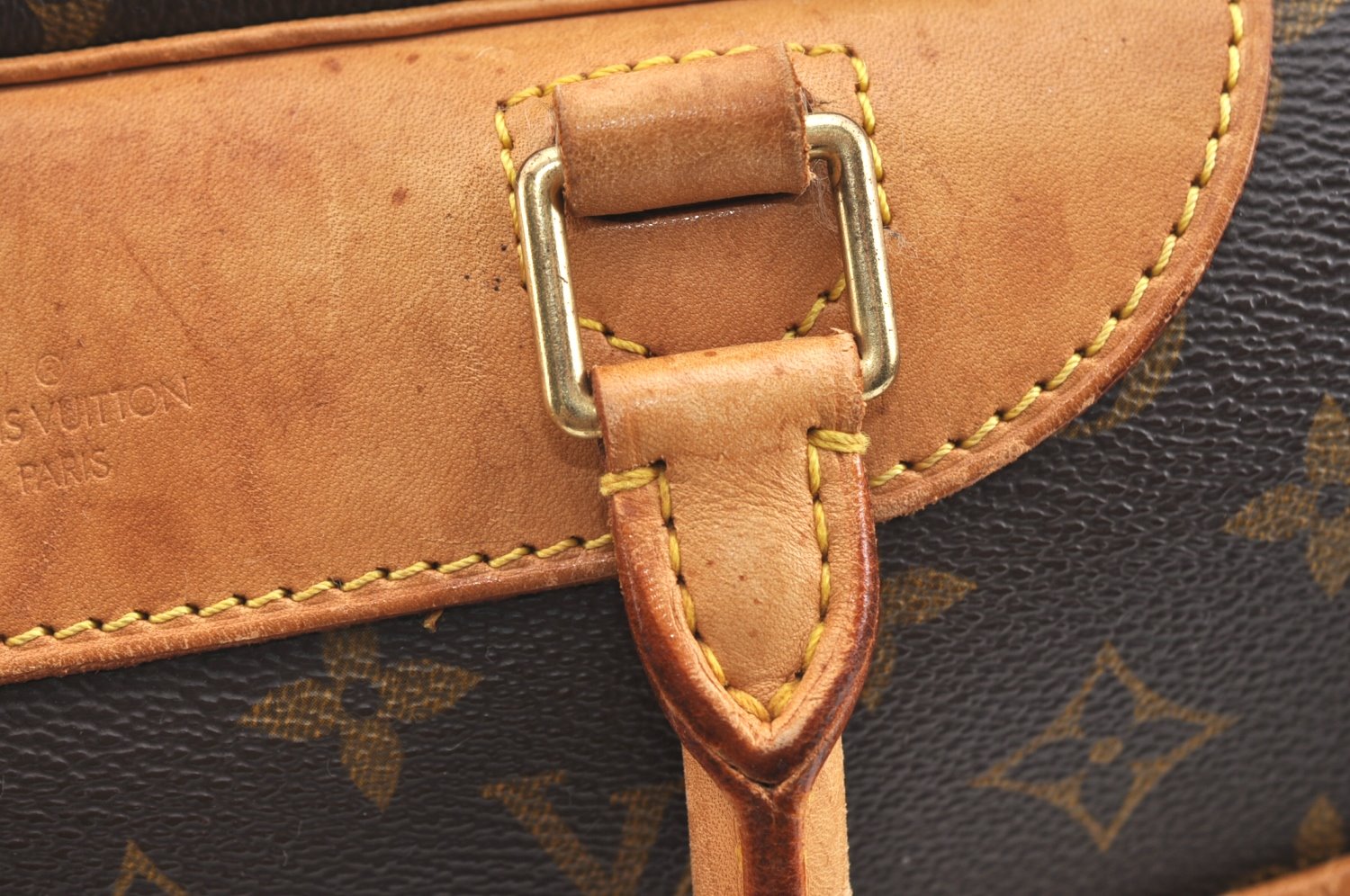 Authentic Louis Vuitton Monogram Deauville Hand Bag M47270 LV 5380H