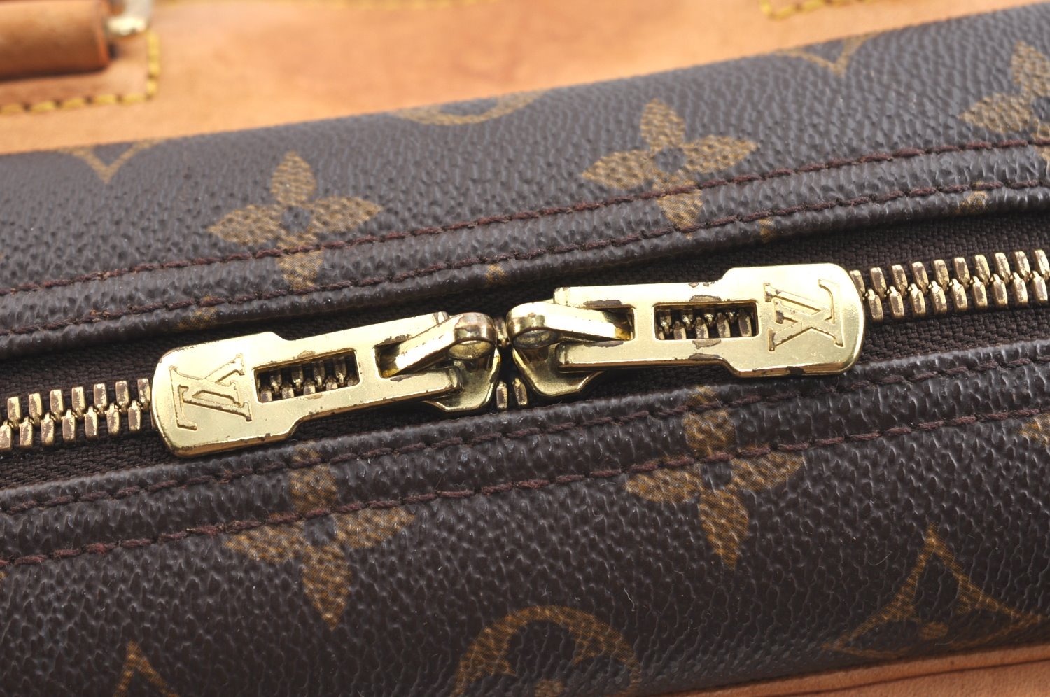 Authentic Louis Vuitton Monogram Deauville Hand Bag M47270 LV 5380H