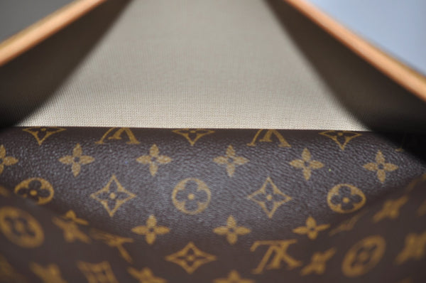 Authentic Louis Vuitton Monogram Deauville Hand Bag M47270 LV 5380H