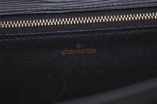 Authentic Louis Vuitton Epi Sellier Dragonne Clutch Bag Black M52612 LV 5380J