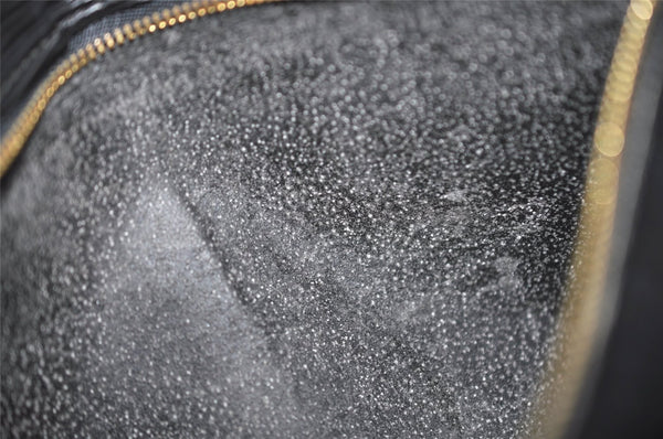 Authentic Louis Vuitton Epi Sellier Dragonne Clutch Bag Black M52612 LV 5380J