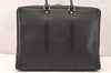 Authentic Louis Vuitton Epi Porte Documents Voyage Briefcase M59162 Black 5380K