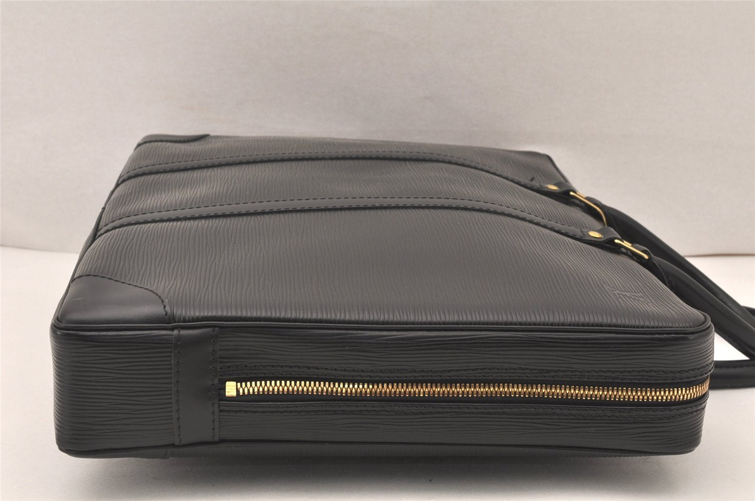 Authentic Louis Vuitton Epi Porte Documents Voyage Briefcase M59162 Black 5380K