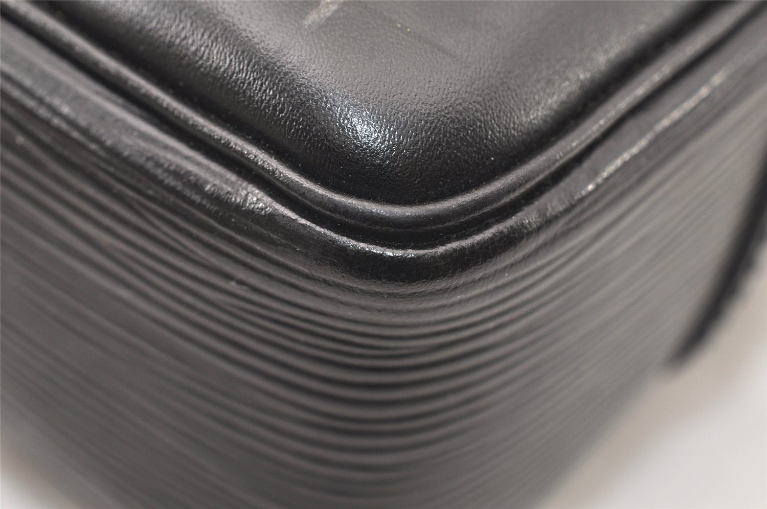 Authentic Louis Vuitton Epi Porte Documents Voyage Briefcase M59162 Black 5380K