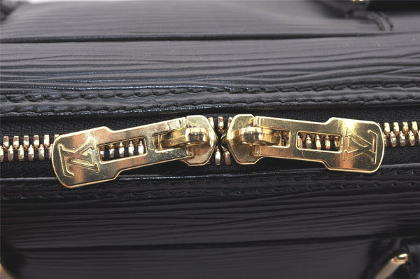 Authentic Louis Vuitton Epi Porte Documents Voyage Briefcase M59162 Black 5380K