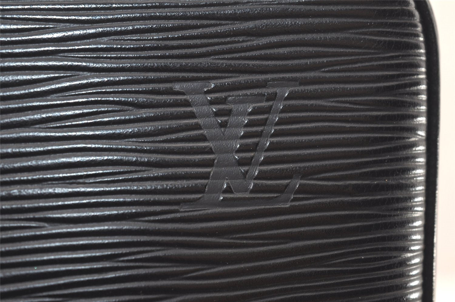 Authentic Louis Vuitton Epi Porte Documents Voyage Briefcase M59162 Black 5380K