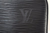 Authentic Louis Vuitton Epi Porte Documents Voyage Briefcase M59162 Black 5380K