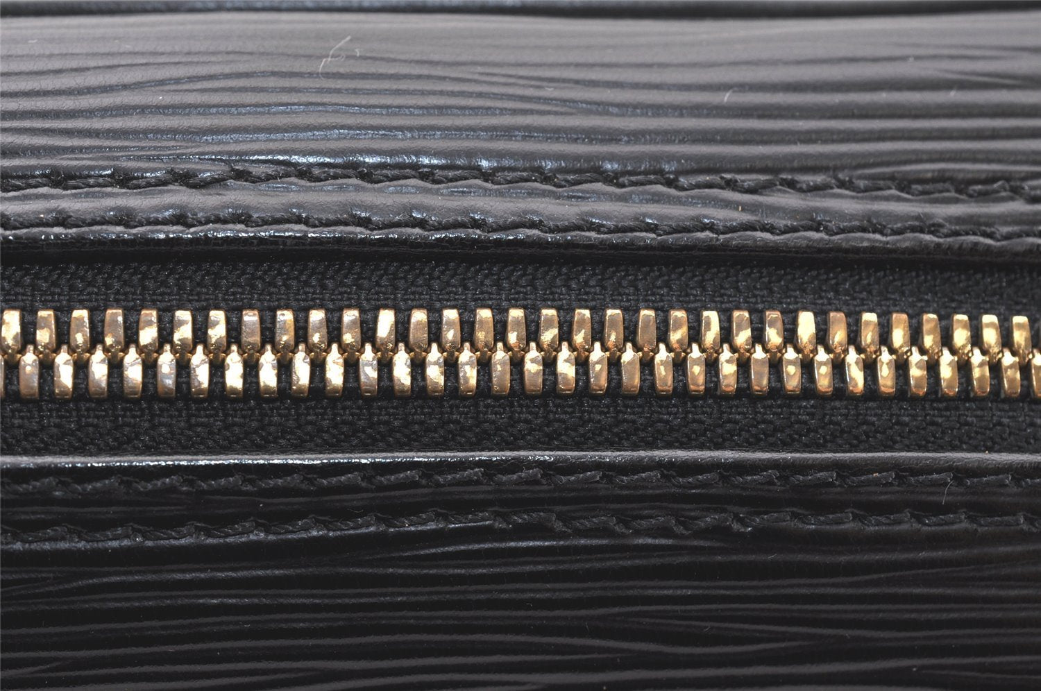 Authentic Louis Vuitton Epi Porte Documents Voyage Briefcase M59162 Black 5380K