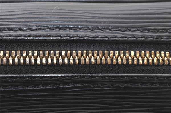 Authentic Louis Vuitton Epi Porte Documents Voyage Briefcase M59162 Black 5380K