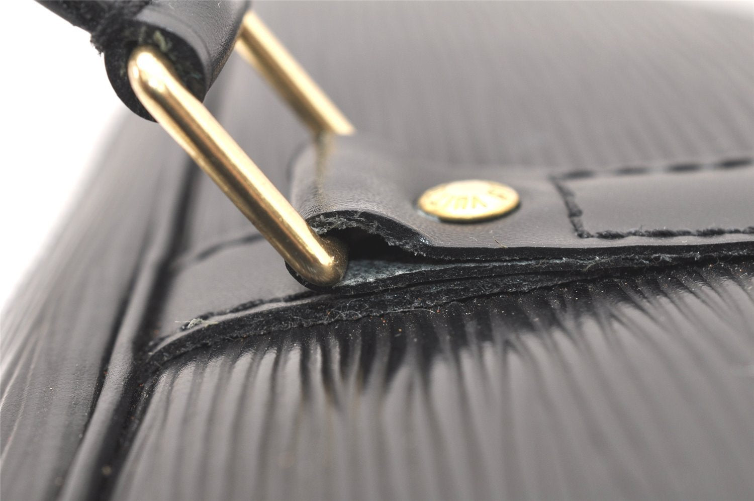 Authentic Louis Vuitton Epi Porte Documents Voyage Briefcase M59162 Black 5380K