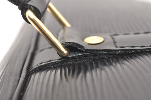 Authentic Louis Vuitton Epi Porte Documents Voyage Briefcase M59162 Black 5380K