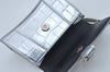 Authentic BALENCIAGA Hourglass Wallet Pouch Leather 656051 Silver Box 5381J