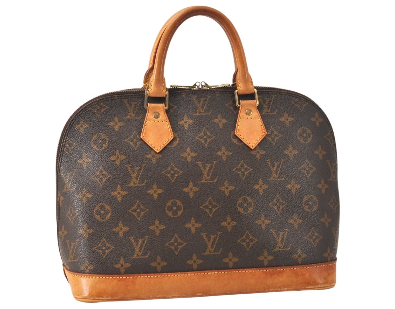 Authentic Louis Vuitton Monogram Alma Hand Bag Purse M51130 LV 5381K