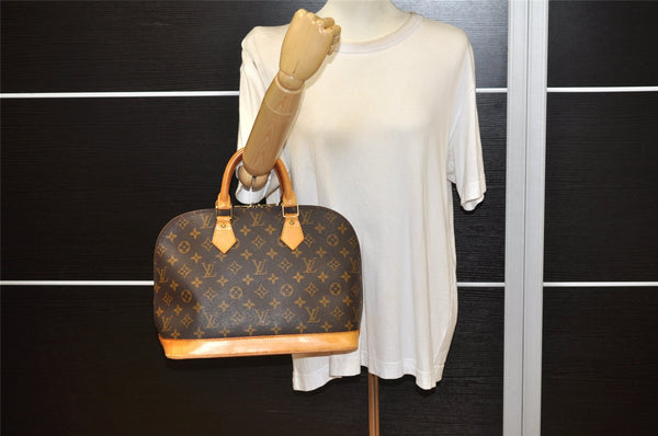 Authentic Louis Vuitton Monogram Alma Hand Bag Purse M51130 LV 5381K