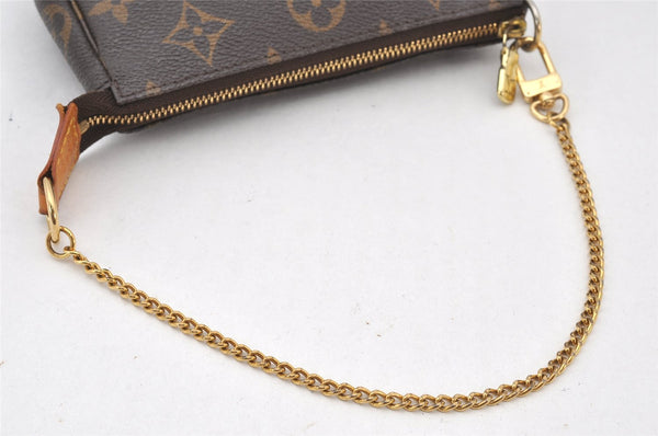 Authentic Louis Vuitton Monogram Mini Pochette Accessoires Pouch M58009 LV 5382K