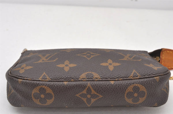 Authentic Louis Vuitton Monogram Mini Pochette Accessoires Pouch M58009 LV 5382K