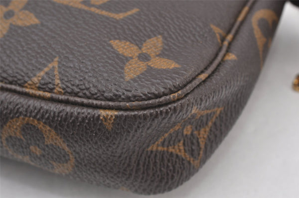 Authentic Louis Vuitton Monogram Mini Pochette Accessoires Pouch M58009 LV 5382K
