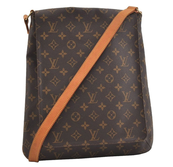 Authentic Louis Vuitton Monogram Musette Shoulder Cross Body Bag M51256 LV 5383J