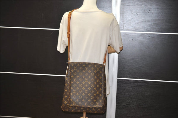 Authentic Louis Vuitton Monogram Musette Shoulder Cross Body Bag M51256 LV 5383J