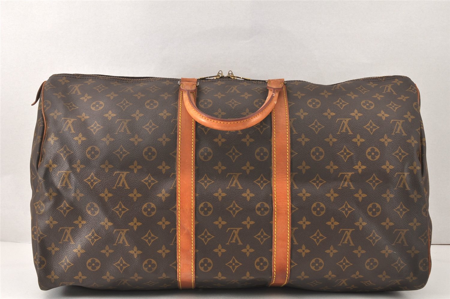 Authentic Louis Vuitton Monogram Keepall 55 Travel Boston Bag M41424 LV 5384K