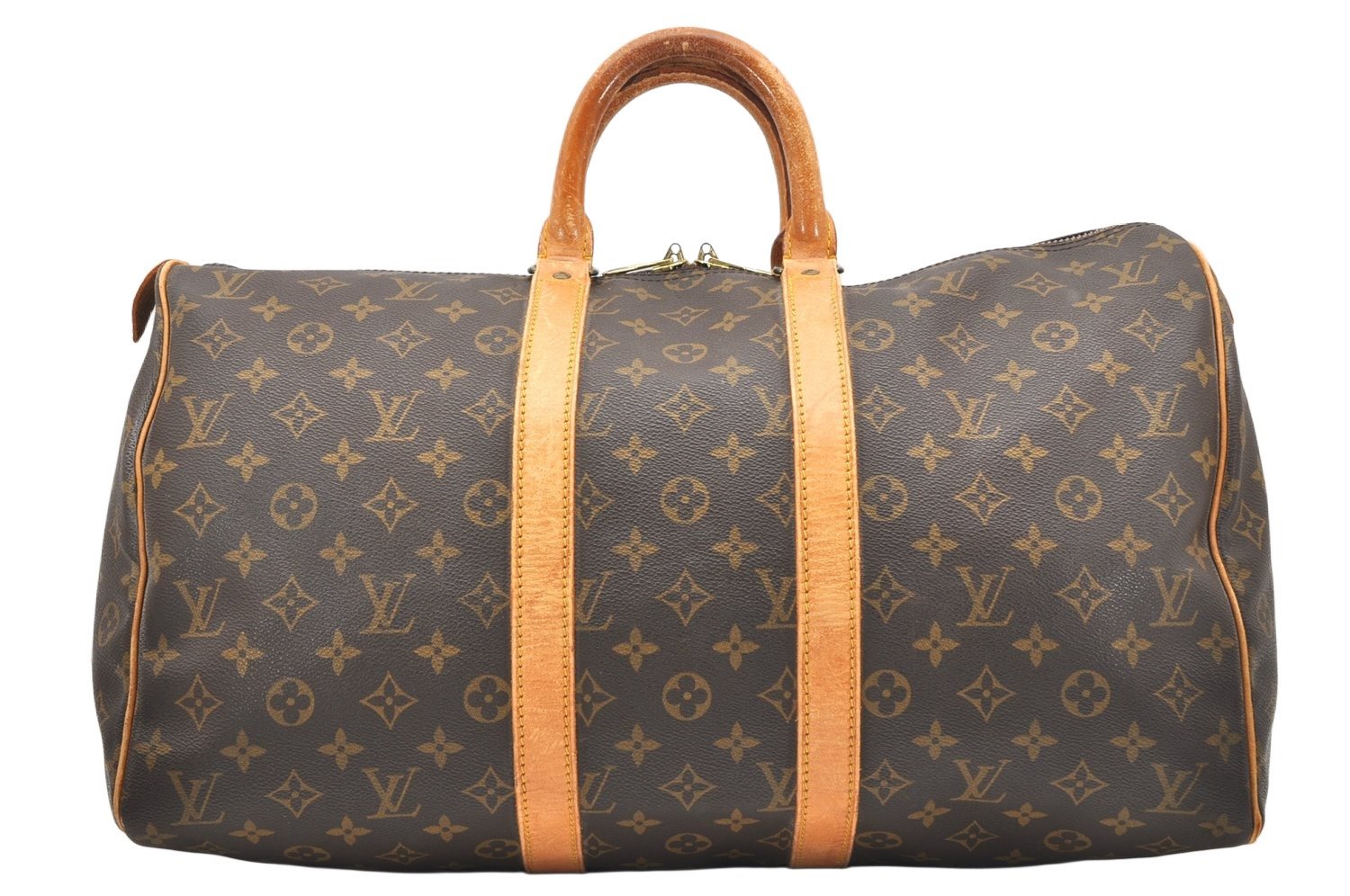 Authentic Louis Vuitton Monogram Keepall 45 Travel Boston Bag M41428 LV 5385K