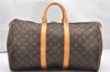 Authentic Louis Vuitton Monogram Keepall 45 Travel Boston Bag M41428 LV 5385K