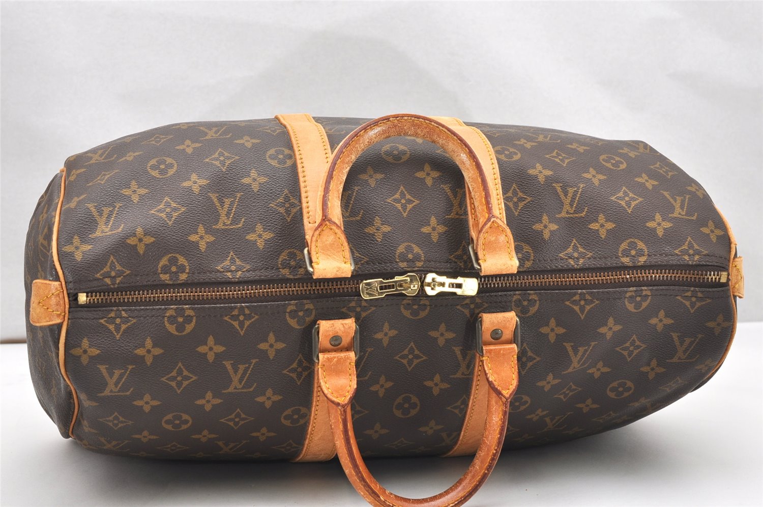 Authentic Louis Vuitton Monogram Keepall 45 Travel Boston Bag M41428 LV 5385K