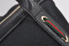 Authentic GUCCI Web Sherry Line Princy Shoulder Bag GG Canvas 161720 Black 5386I