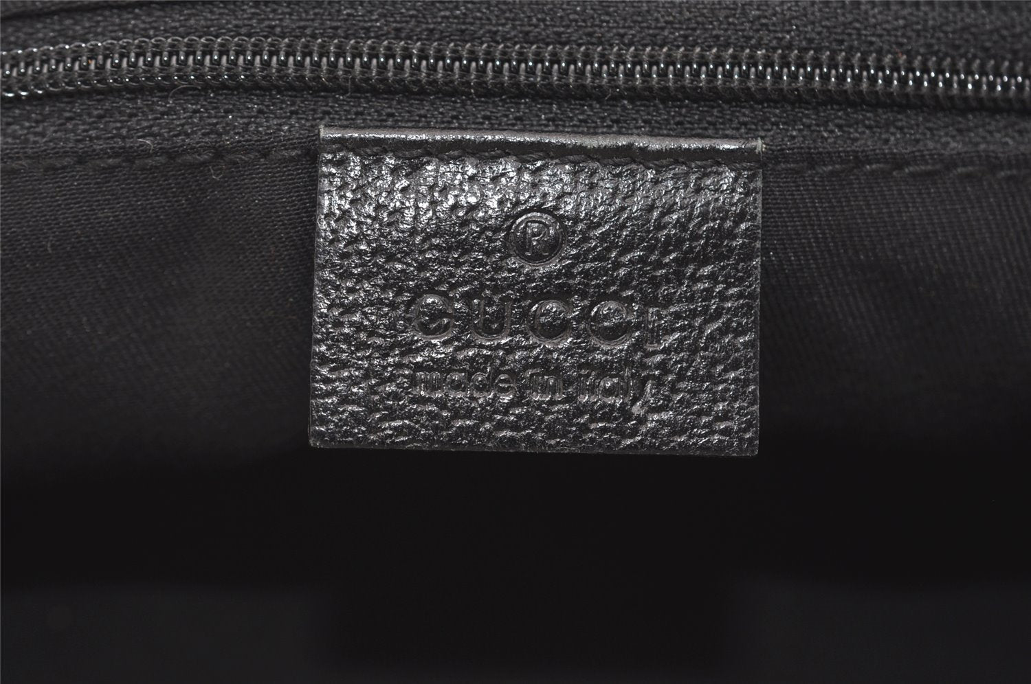 Authentic GUCCI Web Sherry Line Princy Shoulder Bag GG Canvas 161720 Black 5386I