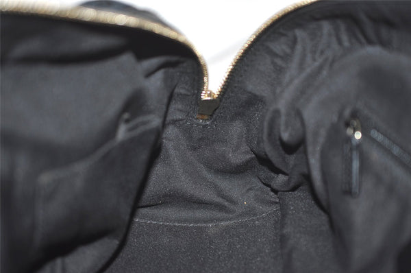 Authentic GUCCI Web Sherry Line Princy Shoulder Bag GG Canvas 161720 Black 5386I