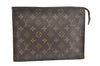 Auth Louis Vuitton Monogram Poche Toilette 26 Cosmetics Pouch Old Model LV 5386K