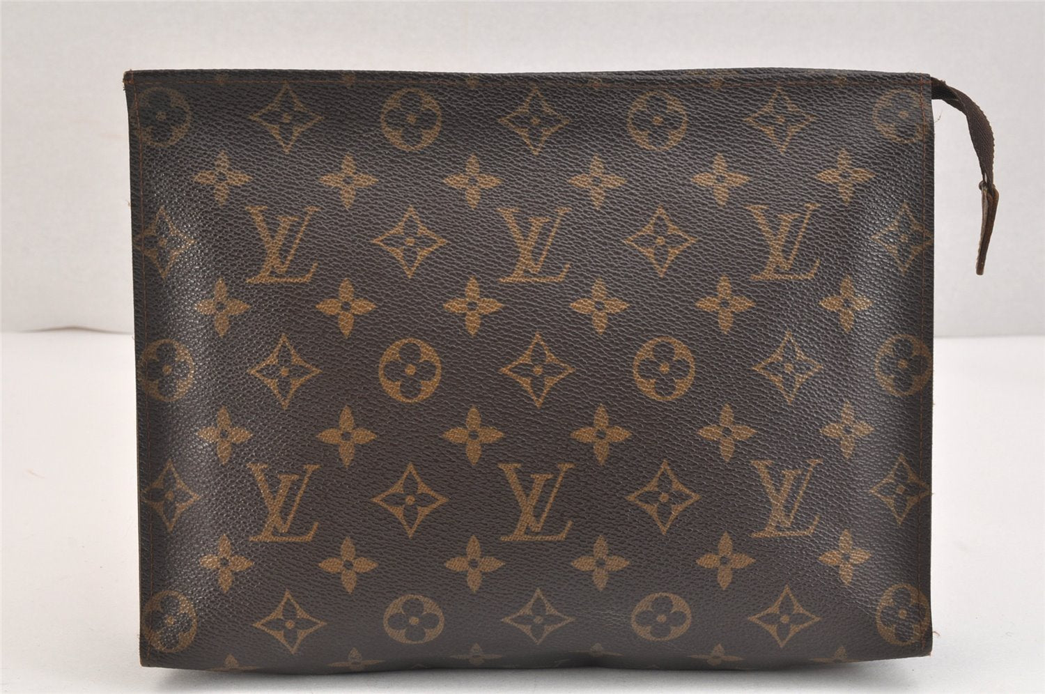 Auth Louis Vuitton Monogram Poche Toilette 26 Cosmetics Pouch Old Model LV 5386K
