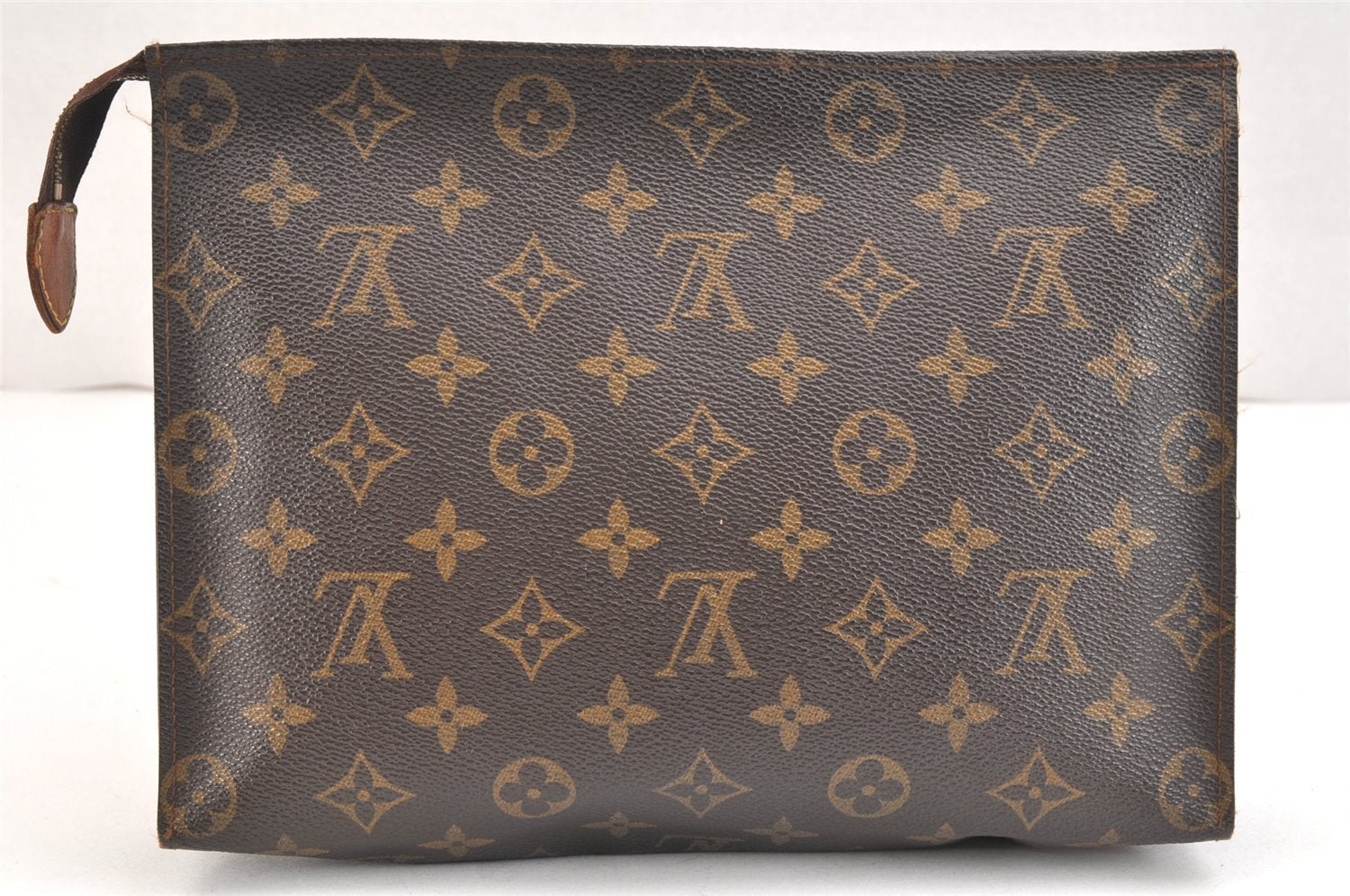 Auth Louis Vuitton Monogram Poche Toilette 26 Cosmetics Pouch Old Model LV 5386K