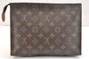 Auth Louis Vuitton Monogram Poche Toilette 26 Cosmetics Pouch Old Model LV 5386K