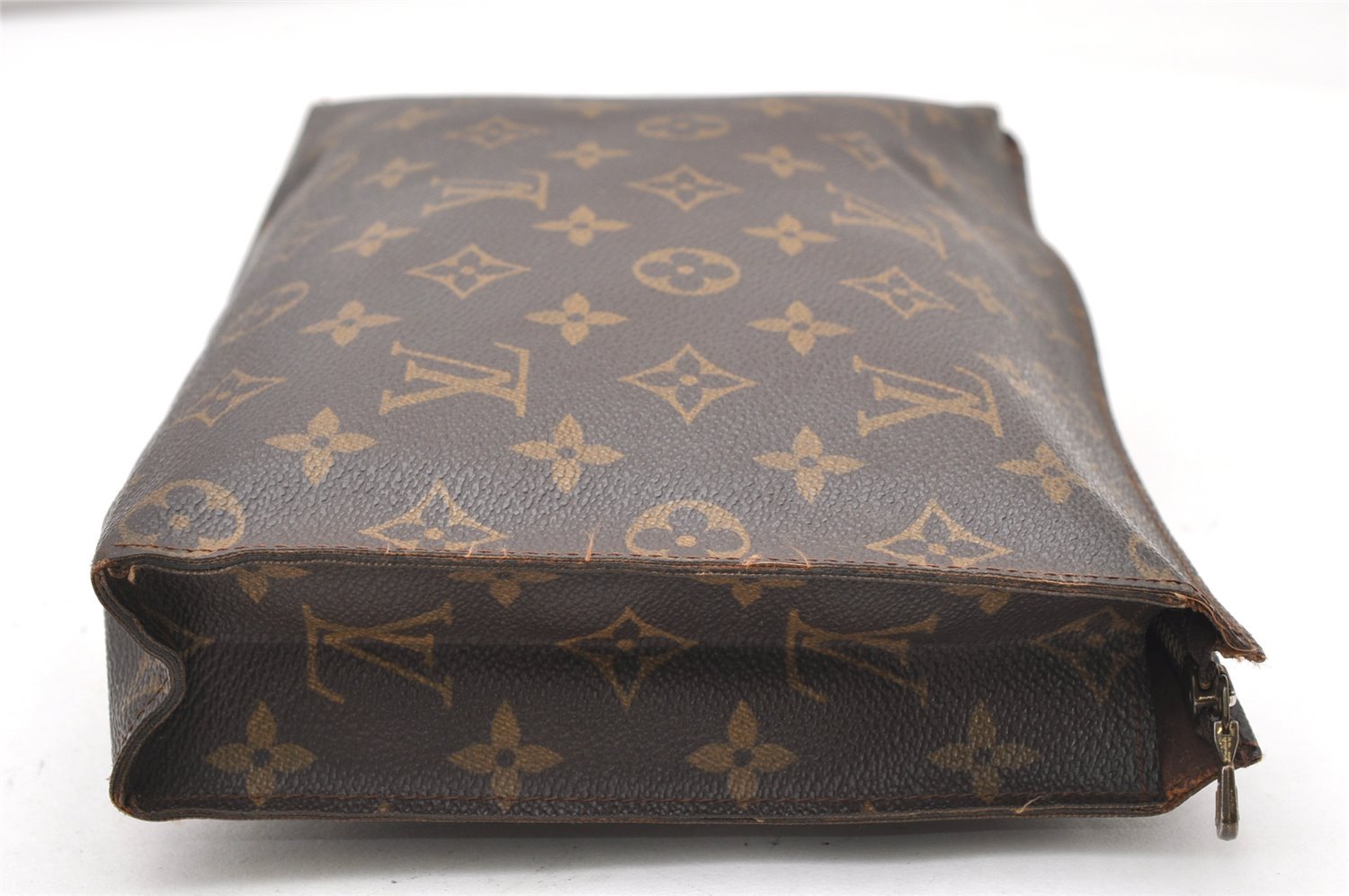 Auth Louis Vuitton Monogram Poche Toilette 26 Cosmetics Pouch Old Model LV 5386K